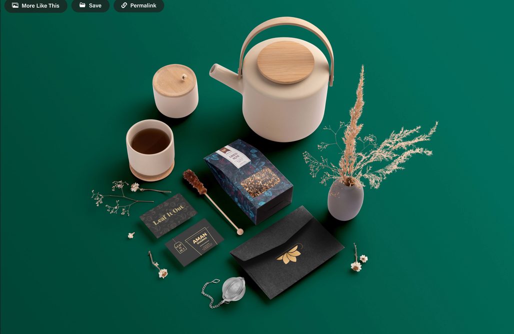 Tea brand packaging and collateral