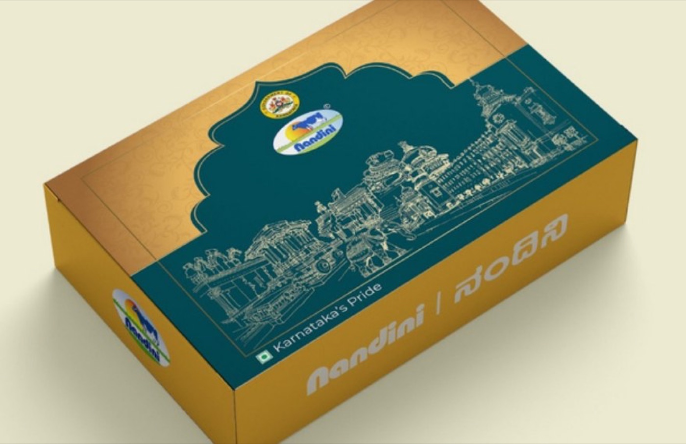 Render of the Nandini combo box with the palace illustration