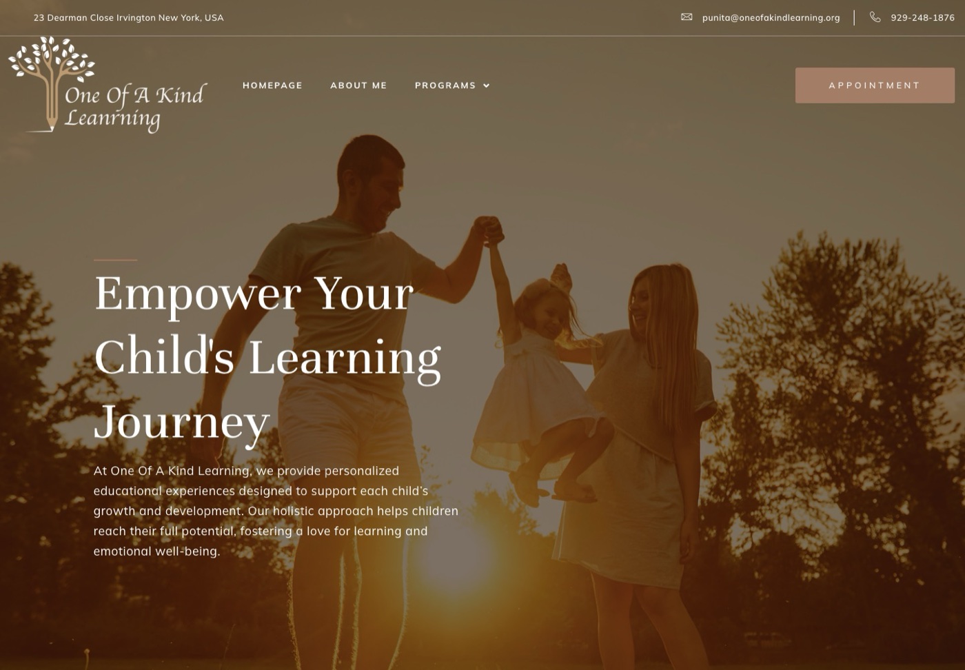 oneofakindlearning.org — personalised children's education
